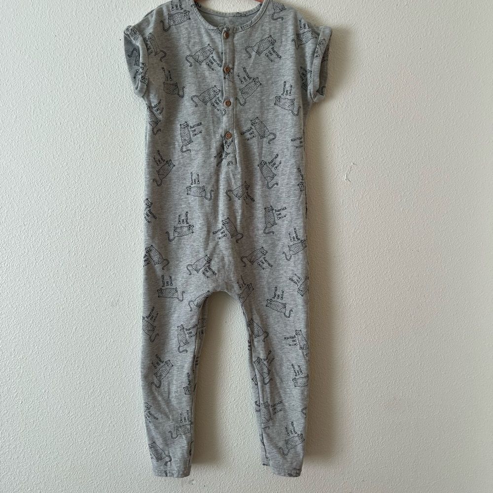 Art Class Gray Another Day Chillin’ Jumpsuit 4 t Gray